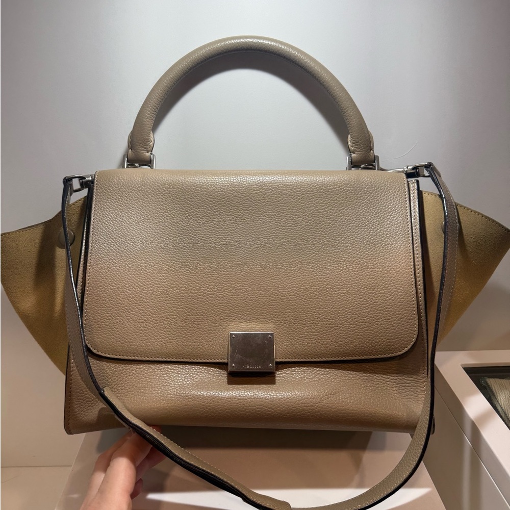 Celine Dove Colored Small Trapeze Bag